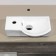 Comforty 7947ar sink, right, suspended, white color