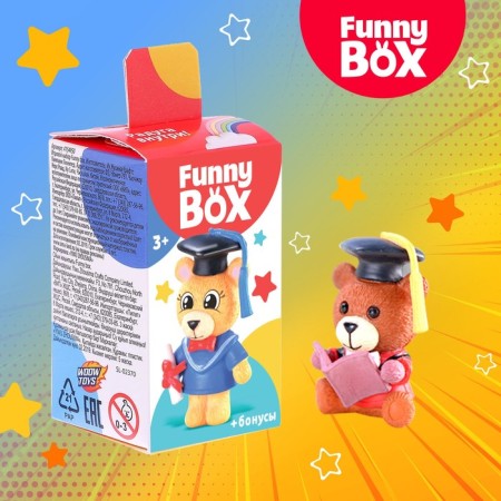 Set for children Funny Box "Bears" Set: Rainbow, Instructions, Stickers, Mix