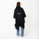 Rawlands adult poncho "for wet deeds", on buttons, oversize, black color
