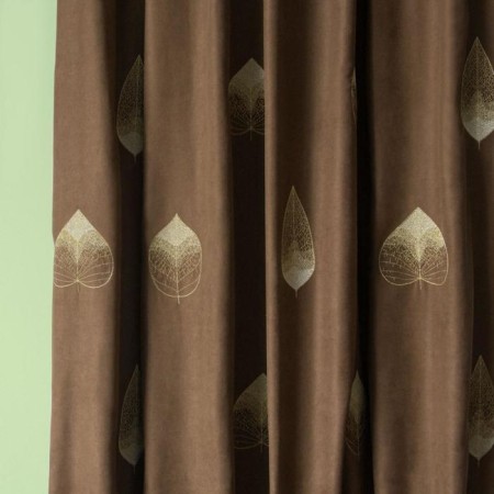 Set of curtains "Alice", size 2x145x270 cm, brown color-1