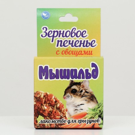Grain cookies with vegetables "Mouse" 40 g-1