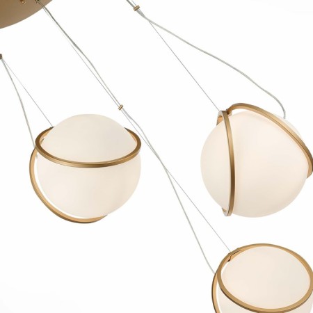 Suspension lamp ST LUCE. SL1181.353.03. Acerra. 3x40 watts, E27, 60x60 cm, brass color-4