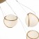 Suspension lamp ST LUCE. SL1181.353.03. Acerra. 3x40 watts, E27, 60x60 cm, brass color