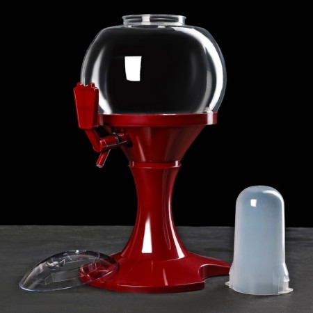 Beer Tower "Sphere", 3 l, red color-4