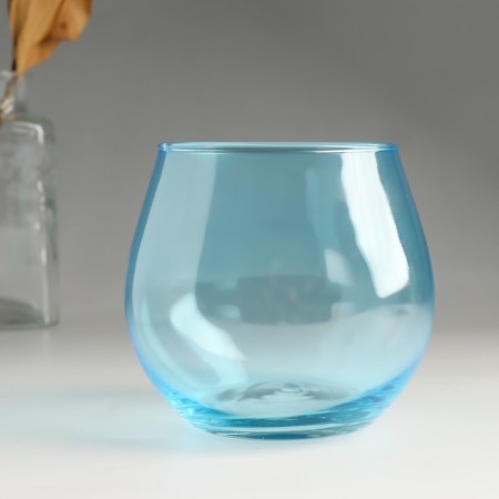 Fliker candlestick 10.5x11.5 cm, 760 ml of blue-1