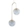 Lamp Bayerlux "Jaso" 2hLED 40W gold 23x12x43 cm