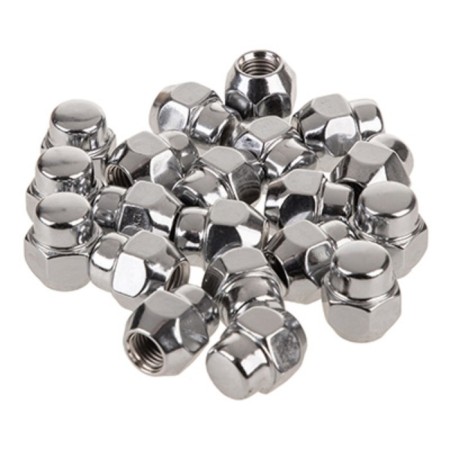 Nut of SkyWay cone, M12x1.50 closed 27mm, key 21mm, chromium, set 20 pcs-1