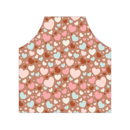 Apron kitchen with a photo print "Love bubbles", adjustable, size OS-2