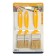 Set of brushes "Akor", natural bristles, plastic handle, 25, 35, 50 mm, 3 pcs.