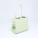 Female bag, lightning tout, green color