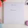 A book of wishes for a wedding on the spring, the color is white.