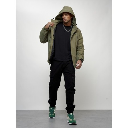 Male spring jacket, size 52, light green color-11