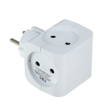 SP-4-W, 4 sockets, 16 A, without salary, white, white