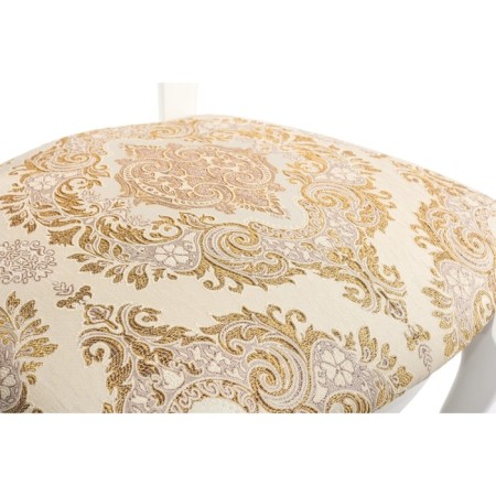 Wooden chair Adriano Buke/Fabric, milk/beige 50x54x96 cm-8
