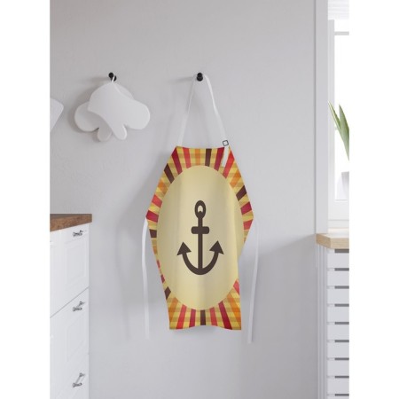 Apron kitchen with a photo print "Anchor", adjustable, size OS-1