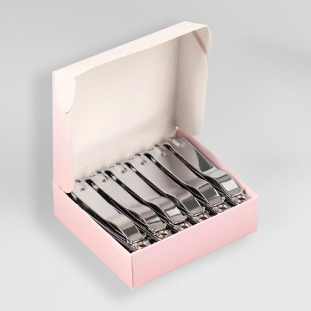 Kusachki - Pedicier, with a file, 7.6 cm, packing 12 pcs in a box, silver color-5