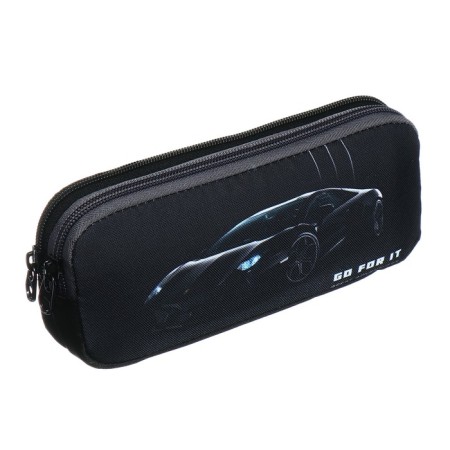 Penal soft, 2 compartments, volumetric, 90 x 220 x 40 mm, Stavia "monochrome" Black 86220-2