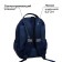 School backpack, 36 x 23 x 13 cm, ergonomic back, calligrata n "Hakki", blue