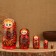 Matryoshka 5 puppet "ala" buds, 14-15cm, manual painting.