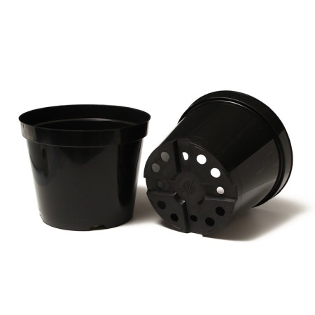 Pot for seedlings, 15 l, d = 31 cm, h = 26 cm, black, Greengo-7