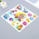 Plastic sticker interior phosphorus "Space Adventures" 20x20.5 cm