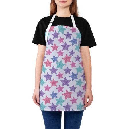 Apron kitchen with a photo print "Stars", adjustable, size OS