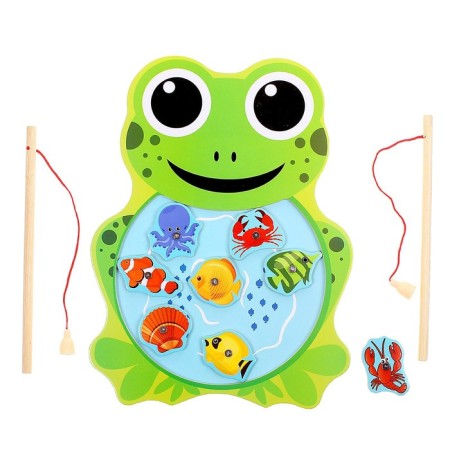 Fishing "Frog", 8 elements + 2 fishing rods-3