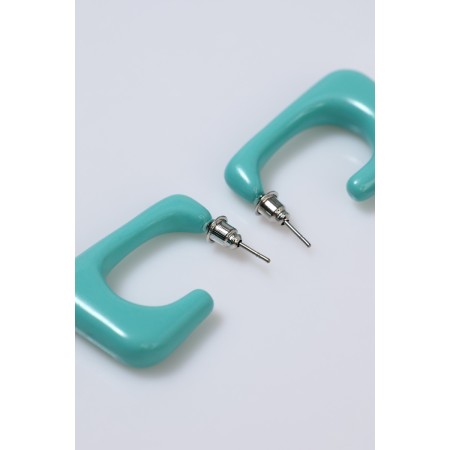 Acryl Earrings "Trend" frame, sea color-3
