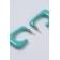 Acryl Earrings "Trend" frame, sea color