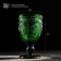 Magistro glass glass "Largo", 260 ml, green color