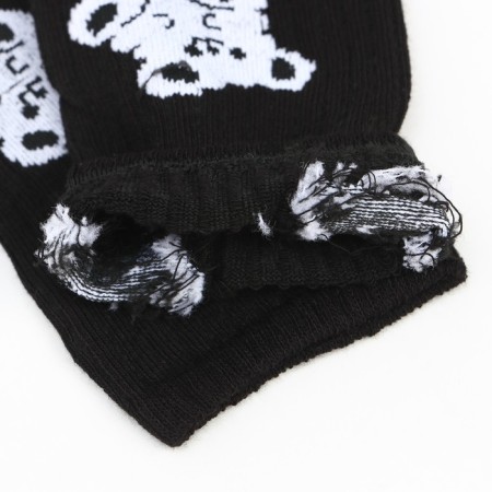 Women's socks "bears", black color, size 23-25-3