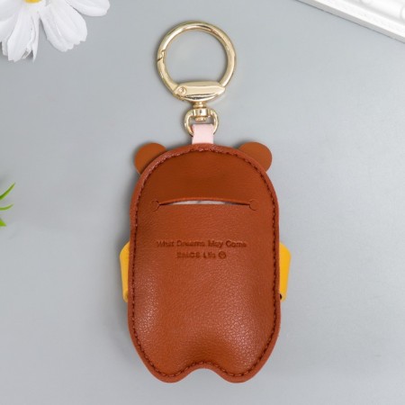 Trick to the leatherette to the pocket "Bear Bear" 9x5.7 cm-4