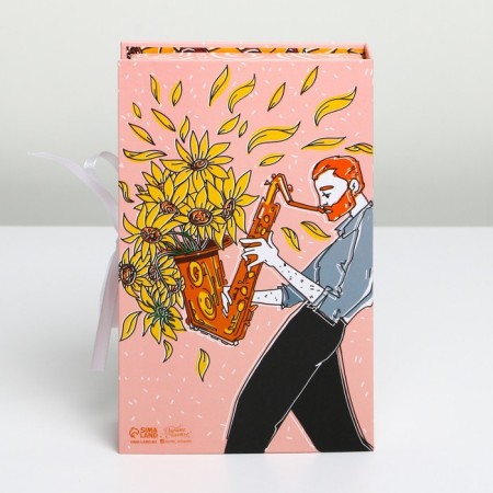 Box - book, gift packaging, “time to create”, 20 x 12.5 x 5 cm-4