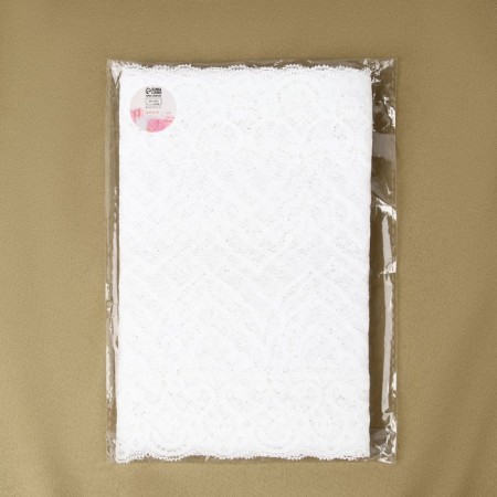 Lace elastic fabric, 210 mm × 2.7 ± 0.5 m, white color-3