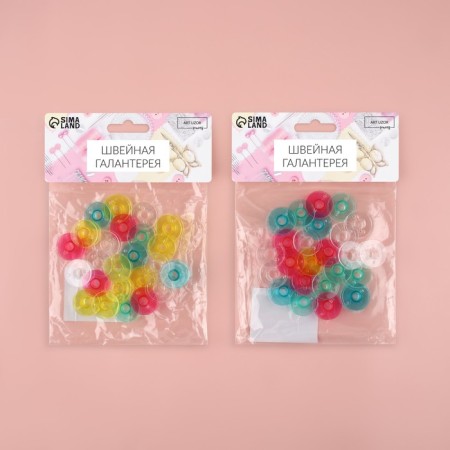 Set of rumps, d = 20 mm, 24 pcs, color mix-3