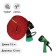 Rubber olive ripe hose, 12 mm (1/2 "), 15 m, in a textile braid, with a watering gun, color mix, Greengo