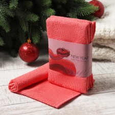 New Year. Symbol of the year. Snake. Set of terry towels Ethel 
