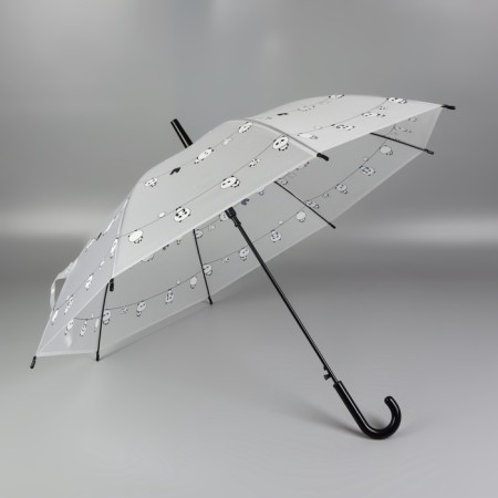 Umbrella - semi -automatic cane, 8 spokes, r = 47/54 cm, d = 108 cm, color mix-2