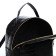 Women's backpack made of artificial leather with lightning, 1 pocket, black color