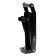 A press for the disposal of aluminum cans and plastic bottles, 32.5 x 8.7 x 24.7, black