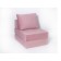 Armchair-bed "Octa", size 75x100 cm, dusty rose, velor color