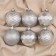 Set of balls plastic D-6 cm, 30 pcs "Arietta" silver