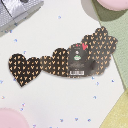 Mini-postcard "My cutie!" glitter, 10x13.5 cm-1