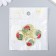 Decor for creativity metal, enamel "watermelon in the circle" gold 2.1x2.5 cm