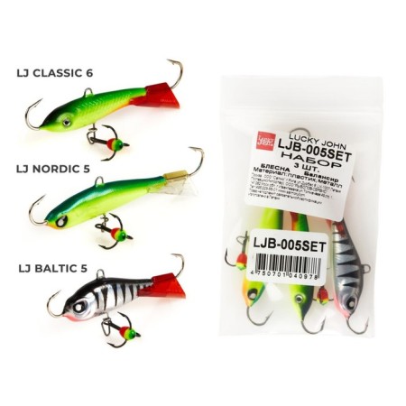 Balancir Lucky John set 5 MIX for deep fishing, 3 pcs.-7