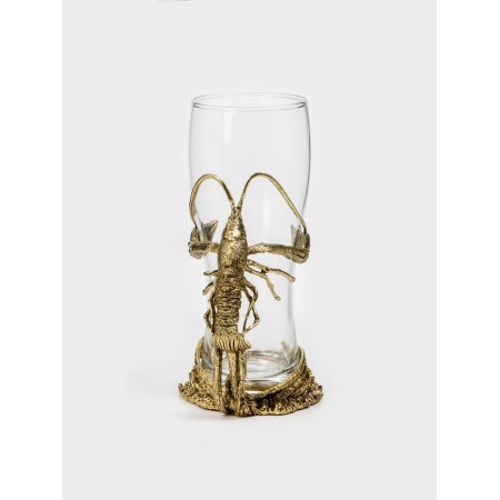 Beer glass "Cancer", gold-2