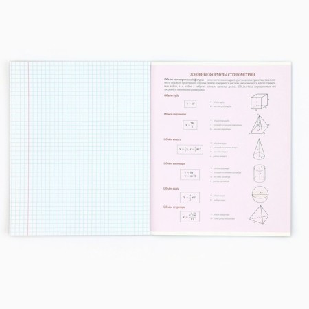 A notebook 48 sheets, A5 on the paper clip Block No. 1 “September 1: Anime Comic. Geometry”-5