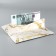 Gift envelope with the inner pocket “Congratulations!”, Gold marble 20 x 9.5 cm