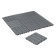 Garden tiles, paving, set - 10 pcs, plastic, dark gray, 30 x 30 x 2 cm