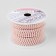 A chain with pearls, metal, plastic, 2 mm, SS6, 9 ± 1 m, pink color